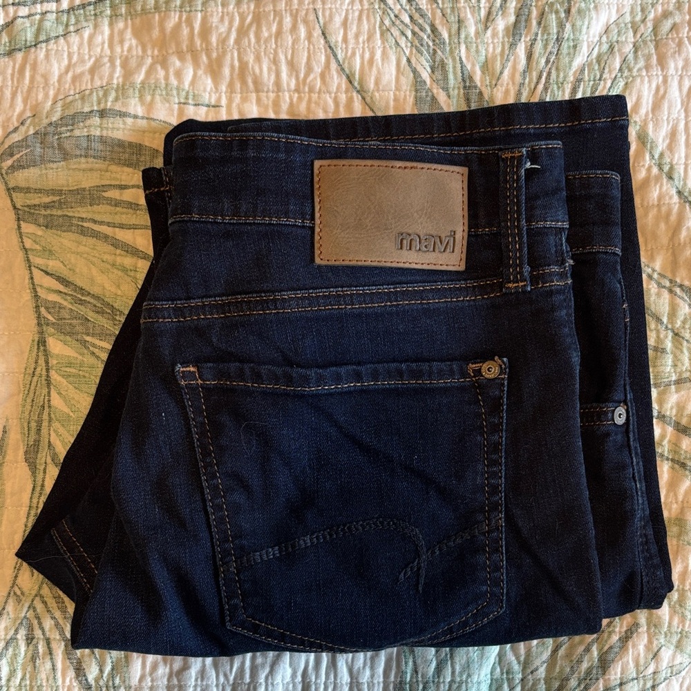 Mavi Men's Deep Indigo Jeans Matt Relaxed fit size 33/32